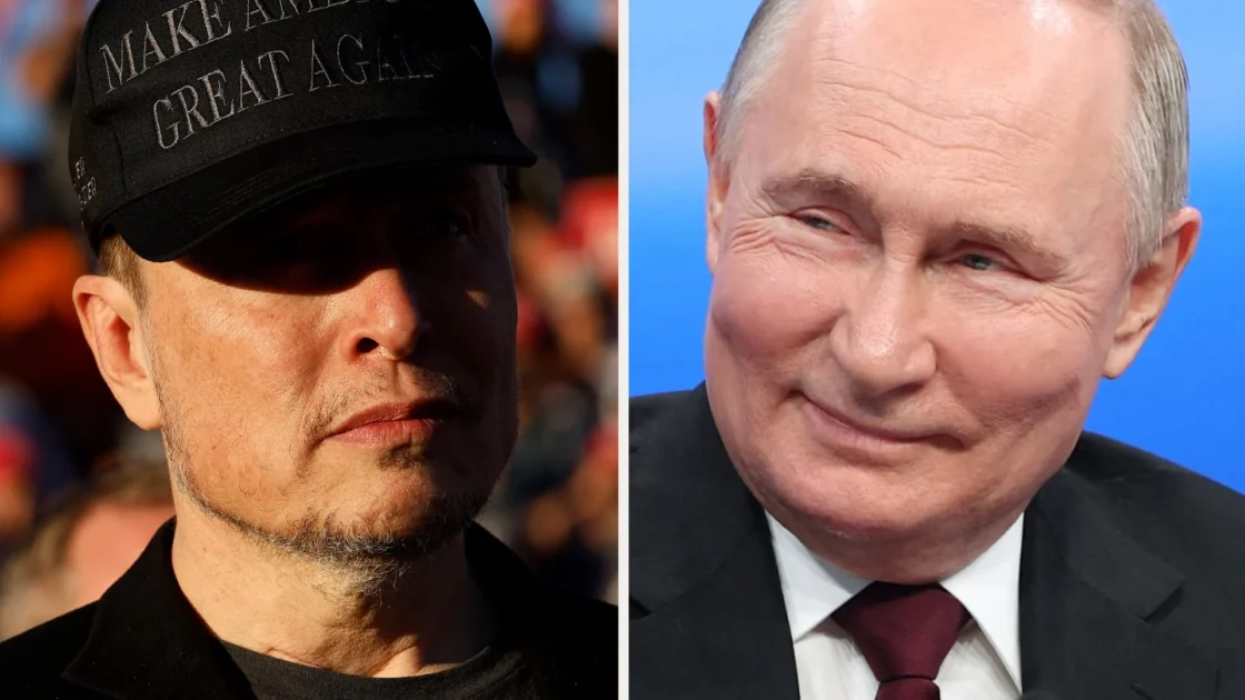 Vladimir Putin Sebut Elon Musk Jenius dan Jalin Kontak Erat