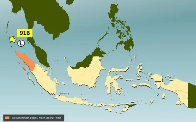Bibit Siklon Tropis 91B Muncul, BMKG Beri Peringatan Cuaca