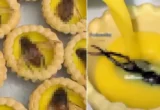 Egg Tart Topping Kumbang Air Viral di China