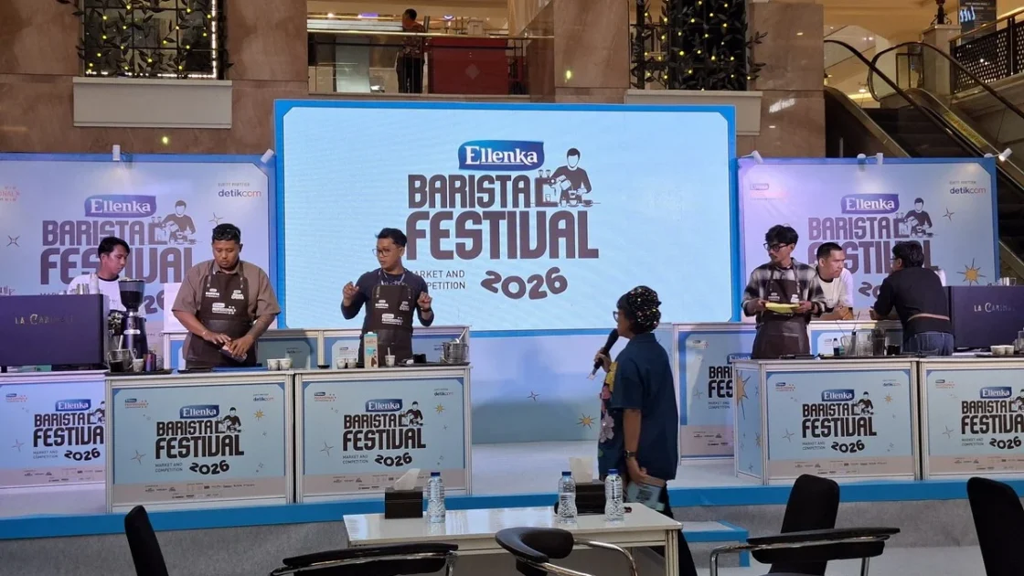 Barista Makassar Padukan Kopi Susu Pistachio di ELBAF 2026