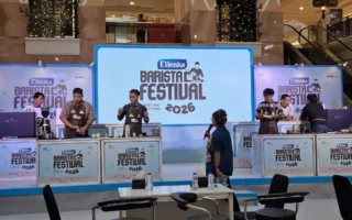 Barista Makassar Padukan Kopi Susu Pistachio di ELBAF 2026