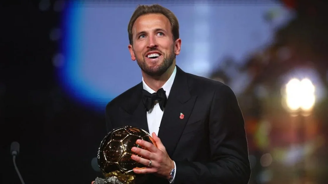 Harry Kane Menang Tipis 28 Poin atas Mbappe di Ballon d’Or