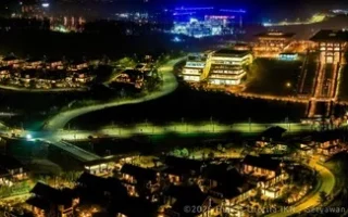Penampakan Perdana IKN dari Udara saat Malam Hari