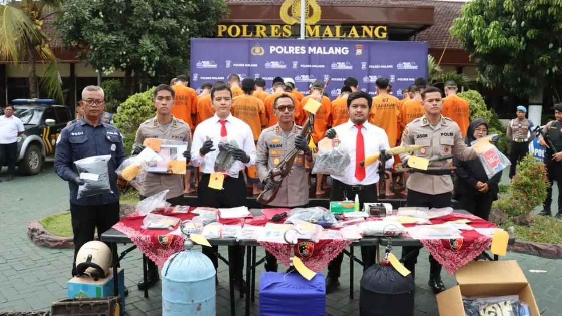 Polres Malang Ungkap 273 Kasus Kejahatan Selama Sikat Semeru 2026