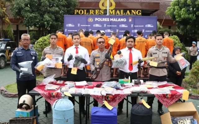 Polres Malang Ungkap 273 Kasus Kejahatan Selama Sikat Semeru 2026