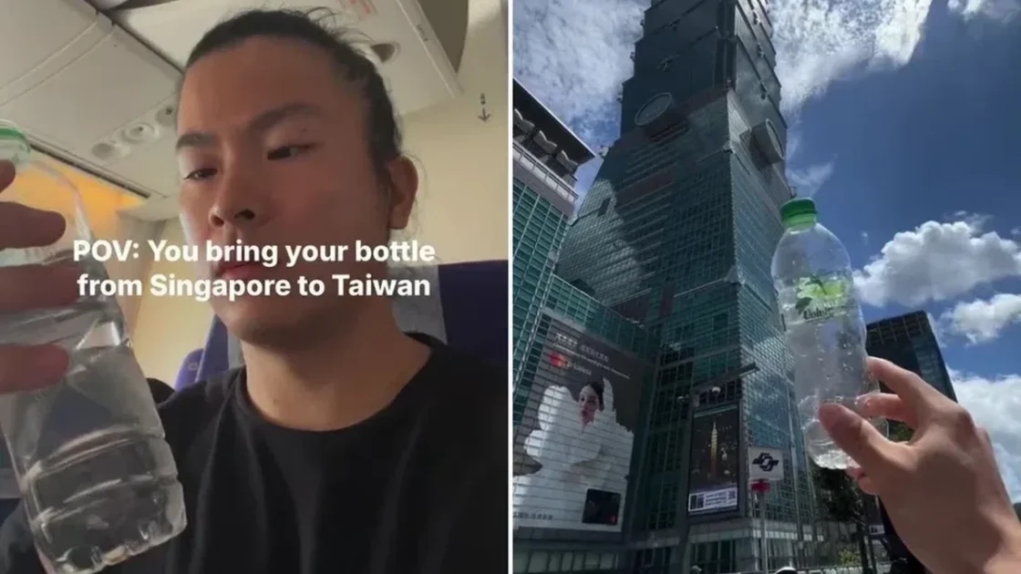 Pria Singapura Bawa Botol Plastik Kosong Liburan ke Taiwan