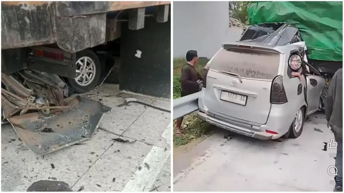Mobil Tabrak Tronton di Tol Lampung, Enam Orang Tewas