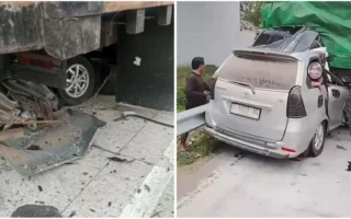 Mobil Tabrak Tronton di Tol Lampung, Enam Orang Tewas