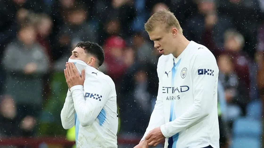 Rekor Sempurna Manchester City Dihentikan Aston Villa