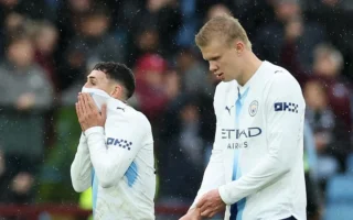 Rekor Sempurna Manchester City Dihentikan Aston Villa