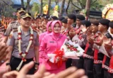 Polres Kepulauan Seribu Gelar Parade Sambut Kapolres Baru