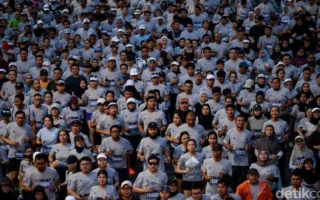Rekayasa Lalu Lintas Jakarta Running Festival Pagi Ini