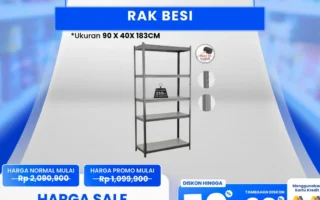 Rak Besi Diskon Besar di Transmart Full Day Sale