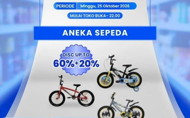 Beli Sepeda di Transmart Full Day Sale Mulai Rp 1 Jutaan