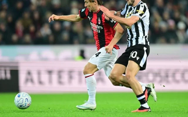 AC Milan Tundukkan Udinese 2-0, Tembus Empat Besar Serie A